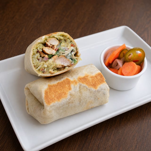 POLLO SHAWARMA Burrito.